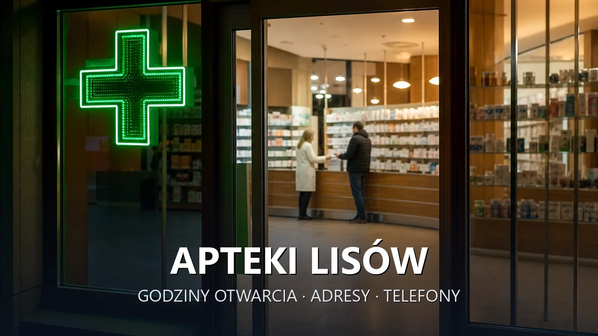 Apteki Lisów, gmina Herby, powiat lubliniecki - adresy, telefony, godziny otwarcia