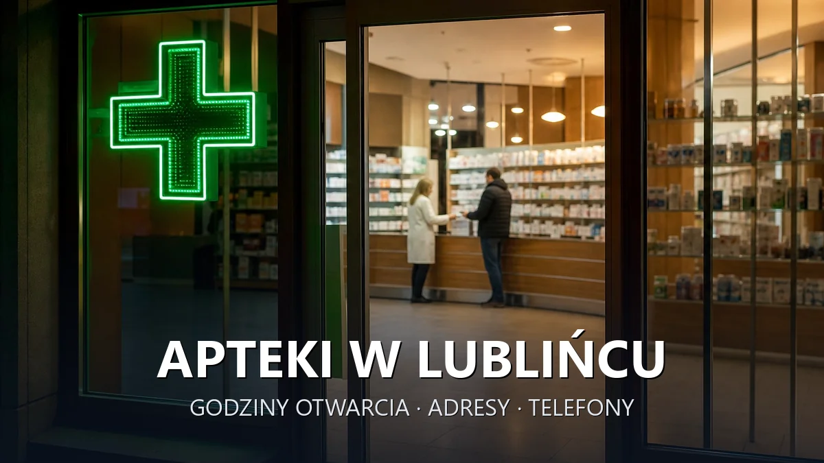 Apteki w Lublińcu - godziny otwarcia i dyżury