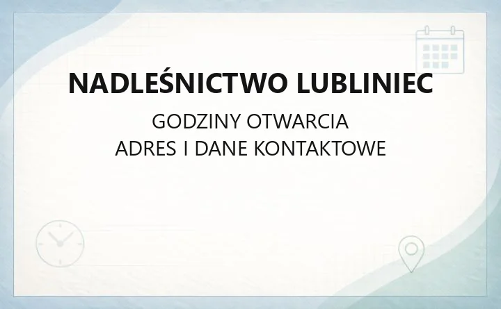 Nadleśnictwo Lubliniec - kontakt, drewno opałowe, leśnictwa i zezwolenia