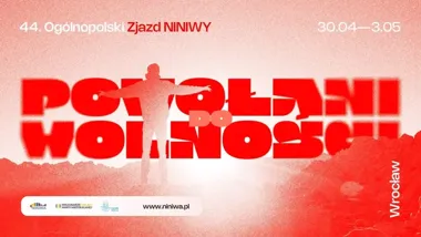 Grafika promocyjna wydarzenia 44. Ogólnopolski Zjazd NINIWY we Wrocławiu: „Powołani do wolności”