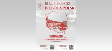 Grafika promocyjna wydarzenia III Lubliniecki Bieg dla Polski