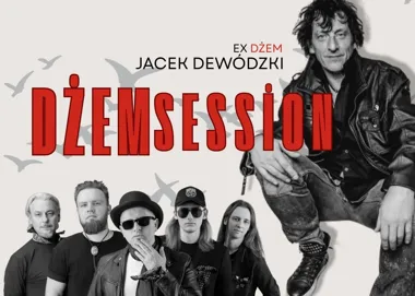 Grafika promocyjna wydarzenia Jacek Dewódzki z zespołem Dżem Session