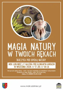 Grafika promocyjna wydarzenia Magia natury w twoich rękach – „Tarczyca pod opieką natury”