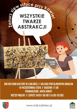 Grafika promocyjna wydarzenia Wszystkie twarze abstrakcji – Zanurz się w sztuce przy kawie