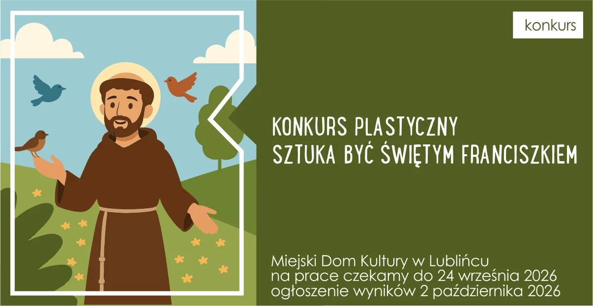 Grafika promocyjna wydarzenia Uroczyste wręczenie nagród w konkursie „Sztuka być Świętym Franciszkiem”