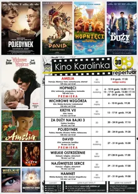Marzec pełen emocji w Kinie Karolinka - premiery, klasyka i seanse dla całej rodziny