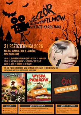 W Lublińcu szykuje się filmowy wieczór z pająkami i charakteryzacją