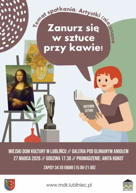 Marzec z artystkami - spotkanie "Zanurz się w sztuce przy kawie" w MDK