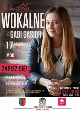 W Lublińcu popracujesz nad głosem z Gabi Gąsior - warsztaty dla każdego