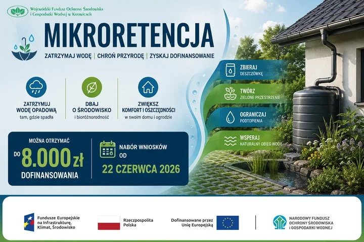 Deszczówka może odciążyć domowy budżet. Ruszył nowy nabór dotacji