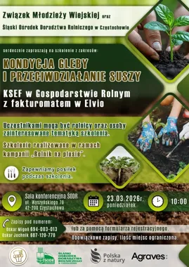 Rolnicy zaproszeni na szkolenie o kondycji gleby i KSeF – praktyczne porady w ŚODR