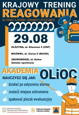 Trzy punkty w powiecie lublinieckim z praktyczną nauką reagowania