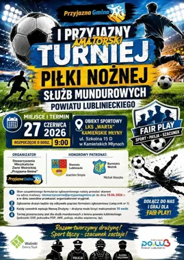 Pierwszy taki turniej w powiecie lublinieckim. Na boisku staną mundurowi